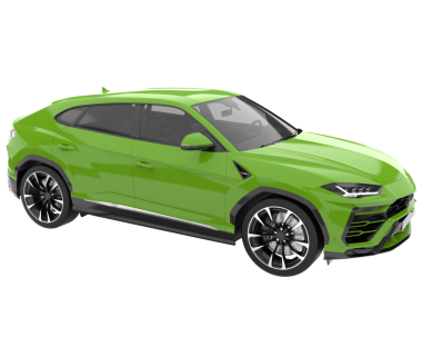 modern araba beyaz arkaplanda izole edildi