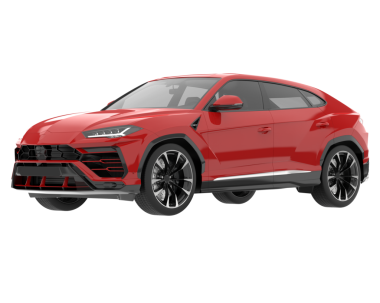 gerçekçi modern araba siyah üzerine izole edilmiş.