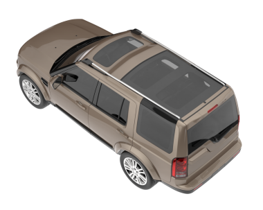 Modern SUV arabası. 3d oluşturma