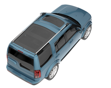 mavi modern SUV arabası