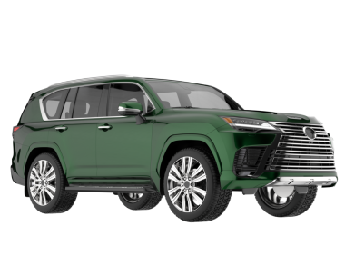 Modern SUV arabası. 3d oluşturma
