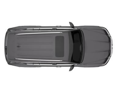 Siyah araba beyazda izole edilmiş. 3d oluşturma