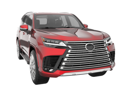 modern SUV arabası izole edildi