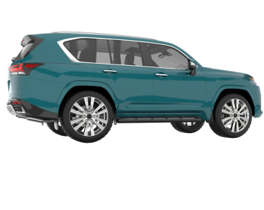 araba beyaz arkaplanda izole edildi