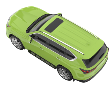 modern şehir arabası beyaz arka planda izole edildi