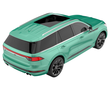 Modern lüks araba. 3 boyutlu görüntüleme. beyaz üzerine izole