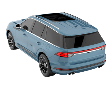 Lüks modern araba arka planda izole edilmiş. 3d oluşturma