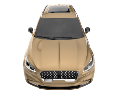 modern lüks araba gölgeli beyaz arka planda izole edilmiş - vektör