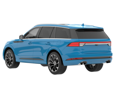 Modern araba beyazda izole edilmiş. 3 Boyutlu Hazırlama