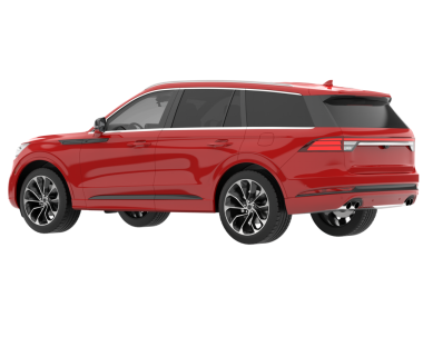 Modern SUV beyaz arka planda izole edildi. 3D görüntüleme - illüstrasyon