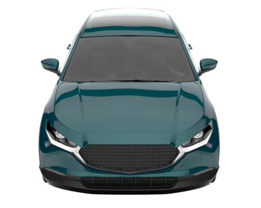 modern otomobil arka planda izole edildi