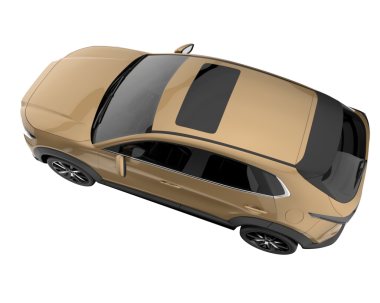 Modern lüks araba beyaz zemin üzerine