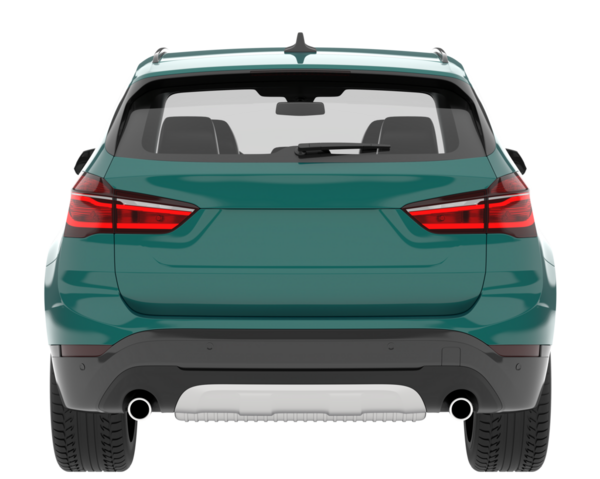 SUV aracı şeffaf arkaplanda izole edildi.