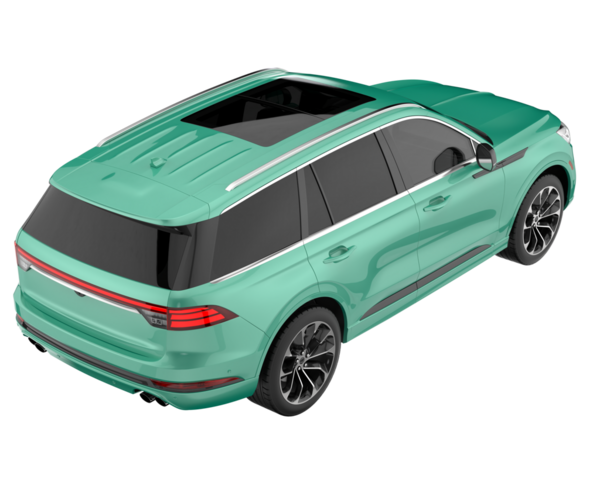 Modern lüks araba. 3 boyutlu görüntüleme. beyaz üzerine izole