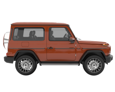 Beyaz arka planda araba cipi