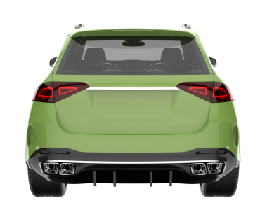 Araba geri görüşü. vektör illüstrasyonu