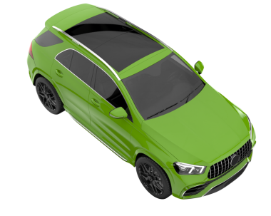 modern araba siyah arka planda izole edilmiş.