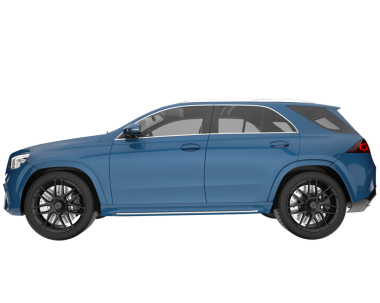 Araba beyaz zemin üzerine.