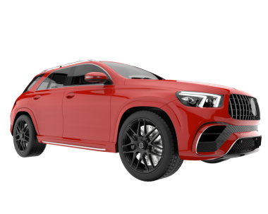 Araba modern sedan siyah arka planda izole. 3d oluşturma