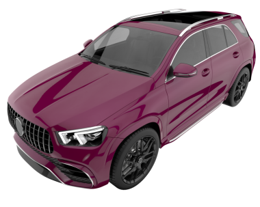 beyaz arkaplanda modern araba