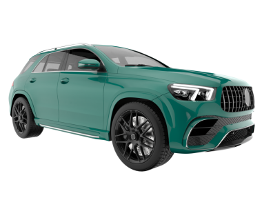 modern lüks yeşil araba