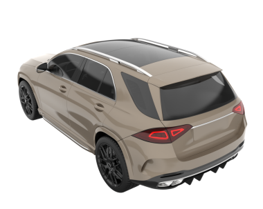 Stüdyo ortamında daha az genel bir konsept arabanın 3 boyutlu çizimi