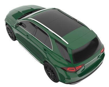 Siyah arka planda modern araba