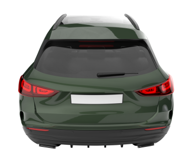 beyaz arka planda modern araba