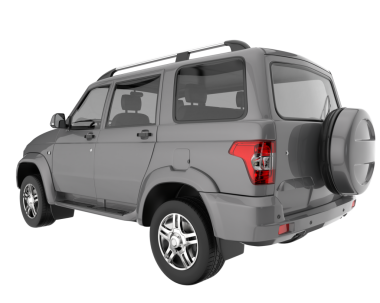 Beyaz arkaplandaki araba