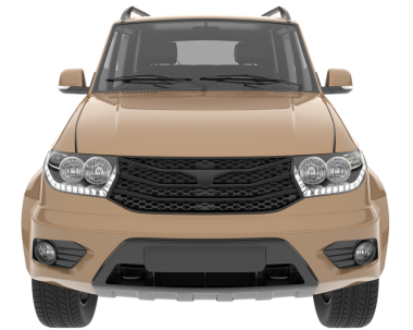 Araba modern cip. Ön manzara. 3 Boyutlu Hazırlama