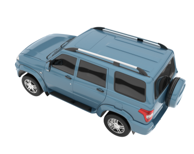 modern SUv beyaz arkaplanda izole edildi