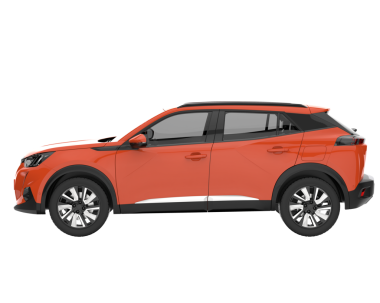 modern suv. araba beyaz arkaplanda izole edildi