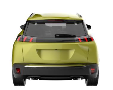 Beyaz arkaplandaki arabanın kenar görüntüsü