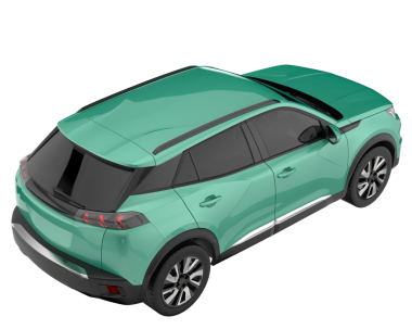 - Araba. Beyaz arka planda modern bir araba. vektör