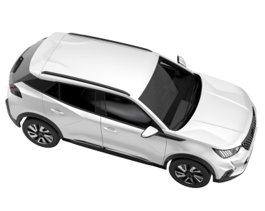 Modern araba. 3d oluşturma.