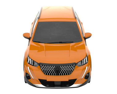 modern araba beyaz arka planda izole edildi. 3 boyutlu çizim - illüstrasyon