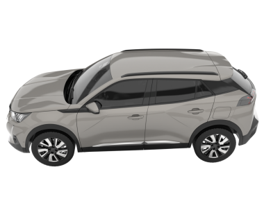 gerçekçi modern araba. Ön manzara. vektör illüstrasyonu.