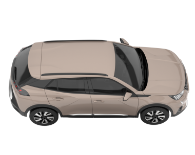 Beyaz arka planda izole edilmiş gerçekçi bir araba. vektör