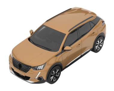 modern araba beyaz arka planda izole edildi. 3 boyutlu görüntüleme