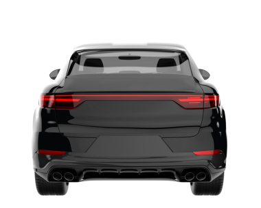 beyaz arkaplanda izole edilmiş gerçekçi araba.