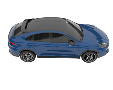 beyaz arkaplanda modern araba