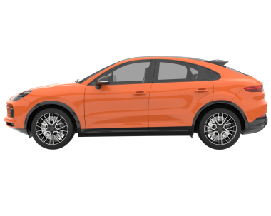 modern araba ön görünümü beyaz arkaplanda izole