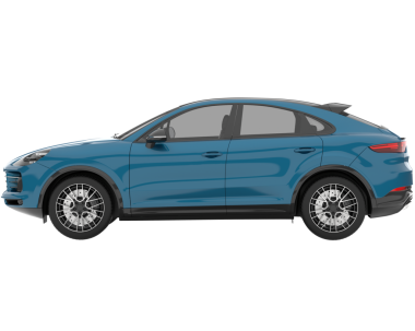 Araba beyaz arka planda izole edilmiş. 3d illüstrasyon - ön görünüm.