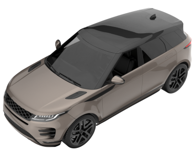 Araba arka planda izole. 3D görüntüleme - illüstrasyon