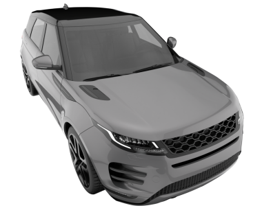 beyaz arka planda modern araba.