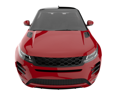 modern araba beyaz üzerine izole