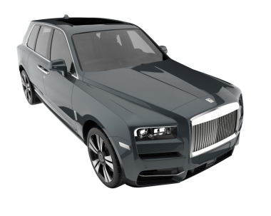 Beyaz arka planda siyah lüks yönetici arabası. 3d oluşturma