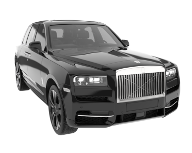 beyaz arka plan üzerinde izole modern siyah araba