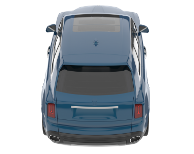 Beyaz arka planda izole edilmiş modern bir arabanın 3 boyutlu görüntüsü