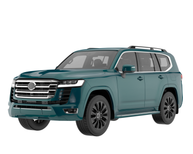 Beyaz arkaplanda izole edilmiş modern jenerik SUV jeneriğinin 3 boyutlu canlandırması.